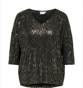 Only Carmakoma fine knit with metallic Foil tops
