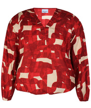 Load image into Gallery viewer, Zhenzi Vita abstract pattern print tops
