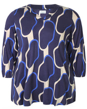 Lade das Bild in den Galerie-Viewer, Zhenzi Sylva graphic pattern print top

