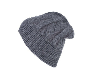 The Agnes cable fine knit hats