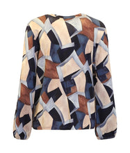 Load image into Gallery viewer, Signature abstract geometic pattern  print top
