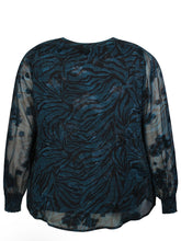Load image into Gallery viewer, The Zhenzi Tula Blue  Blouse
