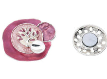Load image into Gallery viewer, Tree of life with 5 circles Magnetic Brooches
