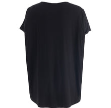 Load image into Gallery viewer, Gozzip black abstract beaded top
