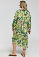 Load image into Gallery viewer, Gozzip Galice graphic pattern print dress
