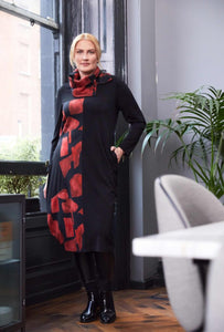 Ora Contrast panel dress