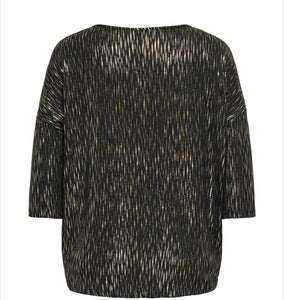 Only Carmakoma fine knit with metallic Foil tops