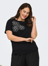Lade das Bild in den Galerie-Viewer, Only Carmakoma black cartimon T- shirt
