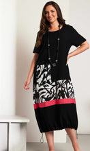 Load image into Gallery viewer, Ora Dress with print panels &amp; colour band
