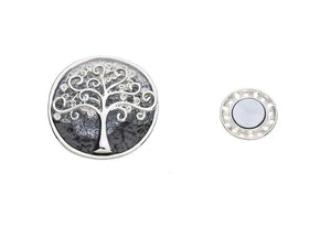 3D Tree of life magnetic brooches