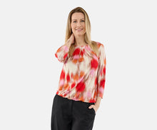 Load image into Gallery viewer, Signature round Neckline abstract print tops
