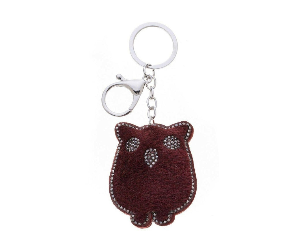 Faux fur Bear Bag Charms/Keyrings