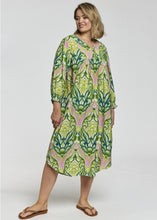 Load image into Gallery viewer, Gozzip Galice graphic pattern print dress
