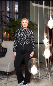 Ora knit Jacquard jacket