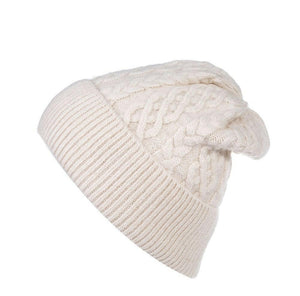 The Agnes cable fine knit hats