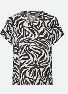 Signature zebra print top