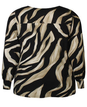 Load image into Gallery viewer, Zhenzi wave effect print top
