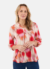 Load image into Gallery viewer, Signature 3/4 sleeve abstract print tops
