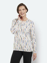 Load image into Gallery viewer, Brandtex abstract stripe print top
