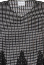 Load image into Gallery viewer, Zhenzi black lace trimmed top
