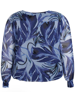 Zhenzi Seya leaf print tops