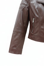 Cargar imagen en el visor de la galería, Only Carmakoma Caremmy brown biker jacket
