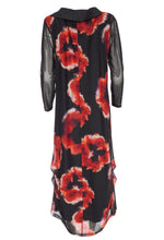 Load image into Gallery viewer, Ora Orange print mesh dress

