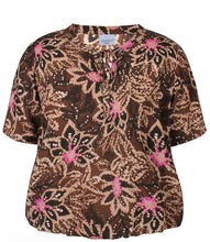 Load image into Gallery viewer, Zhenzi Elysa abstract floral print tops
