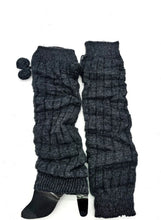 Load image into Gallery viewer, Leg warmers with pom poms
