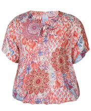 Load image into Gallery viewer, Zhenzi abstract Moroccan effect print tops

