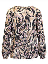 Load image into Gallery viewer, Signature pink &amp; earth abstract top
