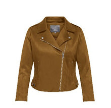 Load image into Gallery viewer, Only Carmakoma Faux Suede effect biker style jacket
