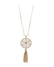 Load image into Gallery viewer, The Grace abstract star effect Necklace with tassels
