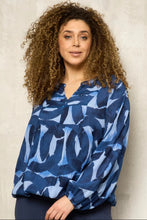 Load image into Gallery viewer, Zhenzi semi circle pattern print top
