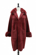 Load image into Gallery viewer, MXO faux fur knee lenght coat
