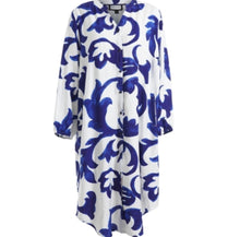 Load image into Gallery viewer, Gozzip Ganja Blue pattern Dress
