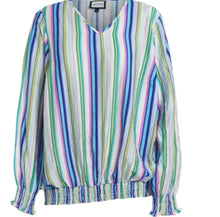 Load image into Gallery viewer, Gozzip royal blue strip top
