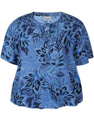 Load image into Gallery viewer, Zhenzi Elysa abstract floral print tops
