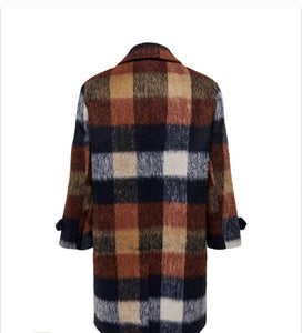 Only Carmakoma plaid Check Coat