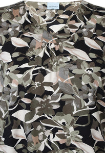 Zhenzi floral abstract pattern print top