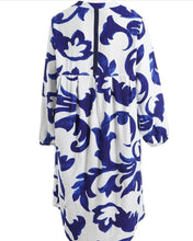Load image into Gallery viewer, Gozzip Ganja Blue pattern Dress
