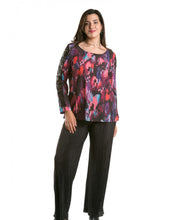 Load image into Gallery viewer, SPG Lace sleeve print top
