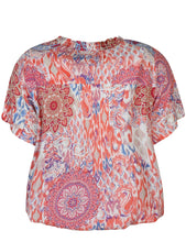 Load image into Gallery viewer, Zhenzi abstract Moroccan effect print tops
