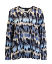 Lade das Bild in den Galerie-Viewer, Brandtex blue abstract pattern print top
