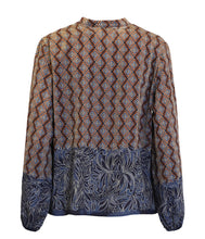 Lade das Bild in den Galerie-Viewer, Brandtex brown graphic pattern print top
