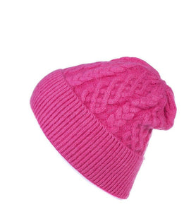 The Agnes cable fine knit hats