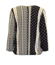 Load image into Gallery viewer, Signature Black &amp; Cream print top
