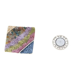 The Square magnetic brooches