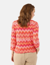Load image into Gallery viewer, Signature abstract red print top
