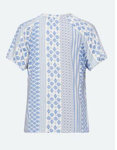 Signature abstract pattern print top